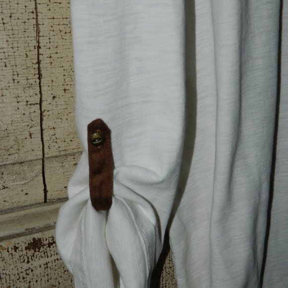 5/$25 Lauren Ralph Lauren Henly Top with Faux Suede Accents Size XL (CC-54) - Picture 3 of 5